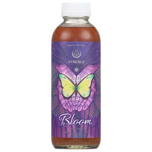 GT's Living Foods Spring Edition Bloom Kombucha Perspective: front