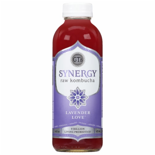 GT's Synergy® Kombucha Organic Lavender Love™ Perspective: front