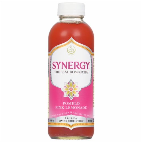 GT’s Synergy® Pomelo Pink Lemonade Raw Kombucha