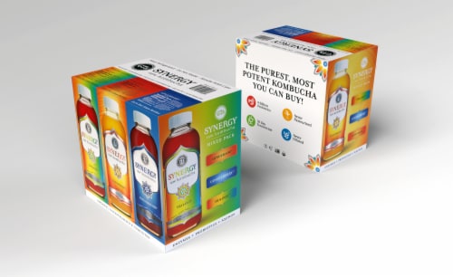 GT's® Synergy Kombucha Mixed Pack Perspective: front