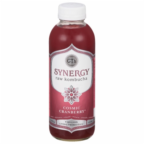 GT's Living Foods Synergy® Organic Cosmic Cranberry® Kombucha Perspective: front