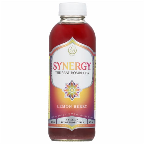 GT’s Synergy® Organic Lemon Berry Raw Kombucha