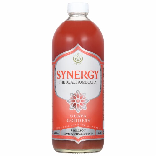 GT's Synergy® Guava Goddess™ Organic Kombucha Perspective: front