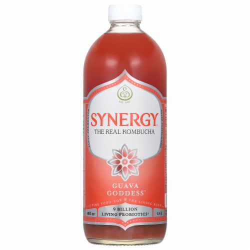 GT's Synergy® Guava Goddess™ Organic Kombucha Perspective: front