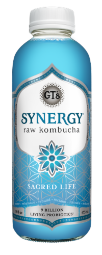 GT's Synergy® Kombucha Organic Sacred Life Perspective: front