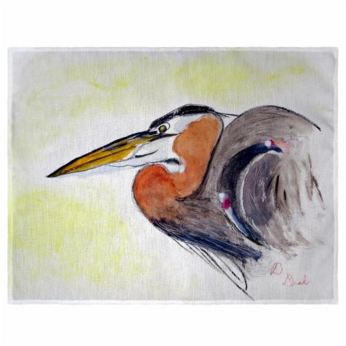 Betsy Drake PM719 Heron Portrait Place Mat - Set of 4 Perspective: front