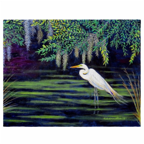 Betsy Drake PM751 Egret Lagoon Place Mat - Set of 4 Perspective: front