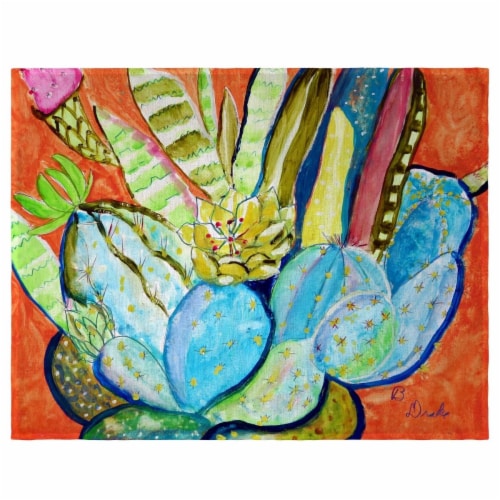 Betsy Drake PM754 Cactus I Place Mat - Set of 4 Perspective: front