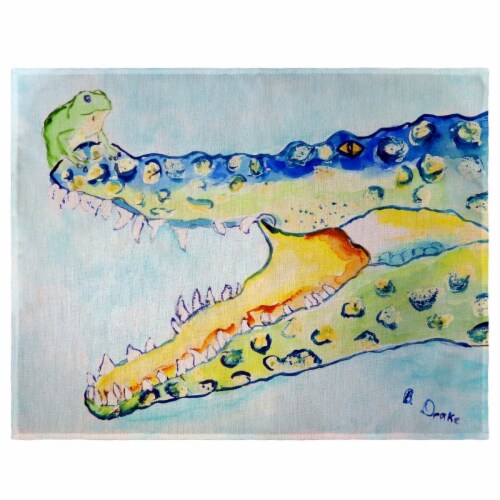 Betsy Drake PM1004 Crocodile & Frog Place Mat - Set of 4 Perspective: front