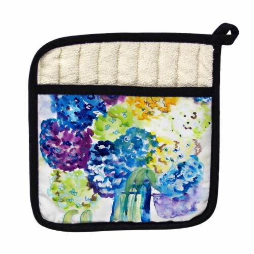Betsy Drake Hydrangea Pot Holder Perspective: front