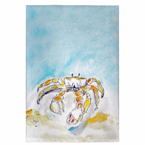 Betsy Drake GT717 Ghost Crab Guest Towel Perspective: front