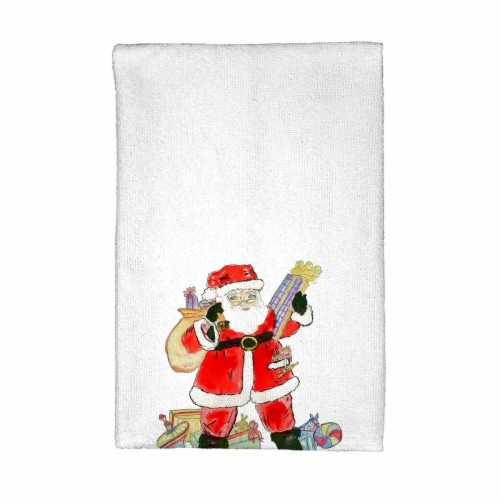 Betsy Drake KT902 Santa Kitchen Towel Perspective: front