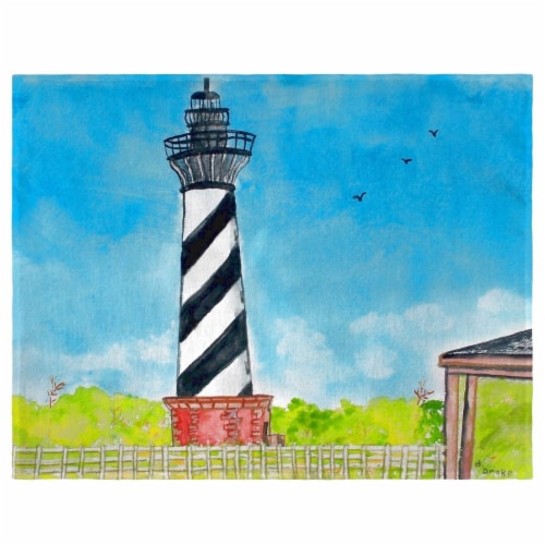 Betsy Drake PM1068 Hatteras Lighthouse Place Mat - Set of 4 Perspective: front