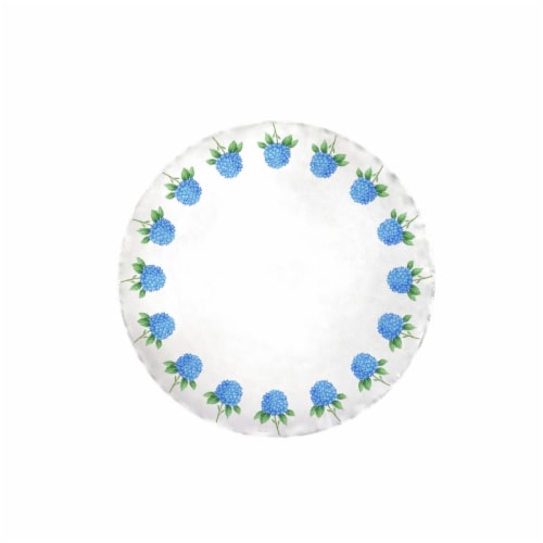 Betsy Drake TR988G 68 in. Dicks Hydrangea Table Cloth Perspective: front