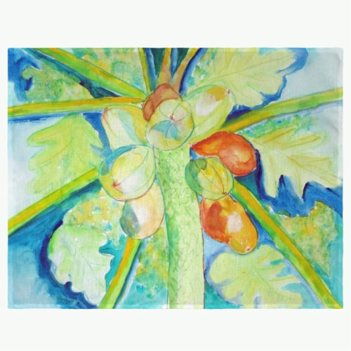 Betsy Drake PM1100 Big Cocoa Nuts Place Mat - Set of 4 Perspective: front