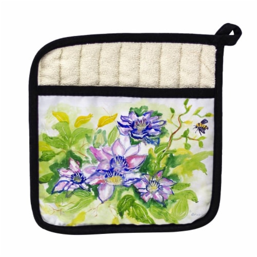 Betsy Drake PT284 Clematis Pot Holder Perspective: front