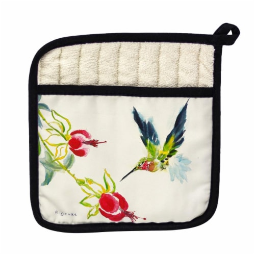 Betsy Drake Hummingbird Pot Holder Perspective: front