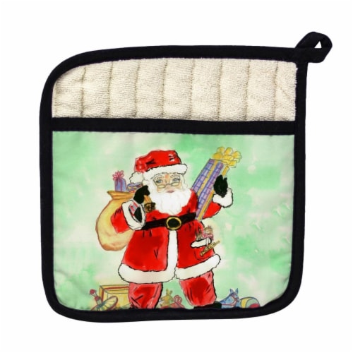 Betsy Drake Santa Pot Holder Perspective: front