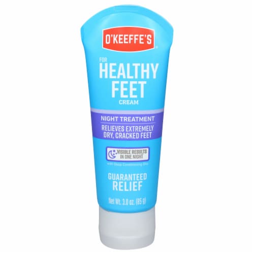 O'Keefe's Healthy Feet Night Treatment Foot Cream Perspective: front