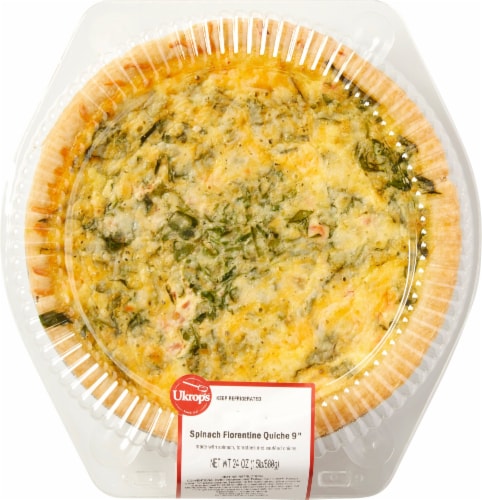 Ukrop's™ Spinach Florentine Quiche - 9 Inch Perspective: front