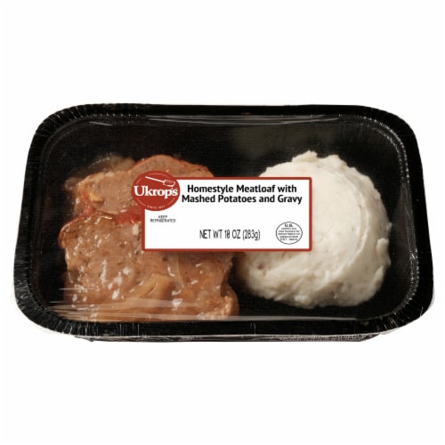 Ukrop's™ Homestyle Meatloaf with Mashed Potatoes and Gravy Perspective: front