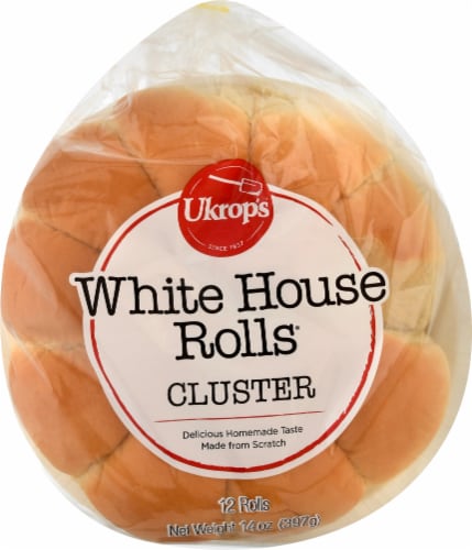 Ukrop's™ White House Rolls Cluster Perspective: front