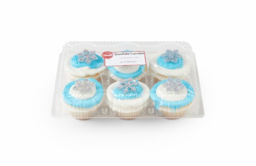 Ukrop's Homestyle Foods Snowflake Cupcakes Perspective: front