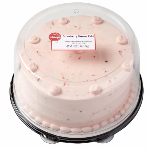 Ukrop's Strawberry Banana Cake Perspective: front