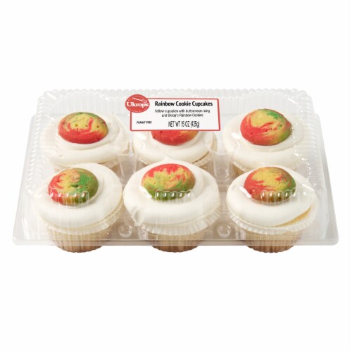 Ukrop's™ Rainbow Cookie Cupcakes Perspective: front