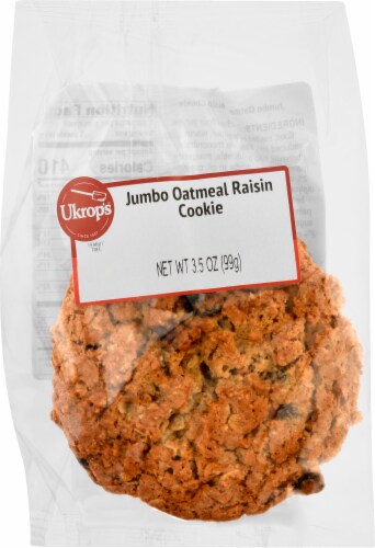 Ukrop's™ Jumbo Oatmeal Raisin Cookie Perspective: front