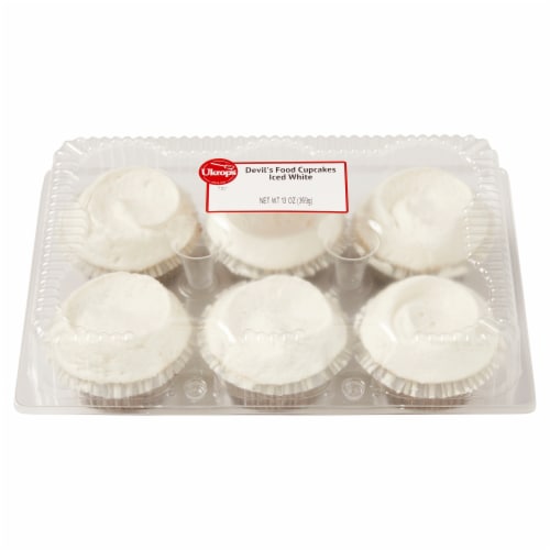 Ukrop's™ Devil's Food Cupcakes Iced White Perspective: front