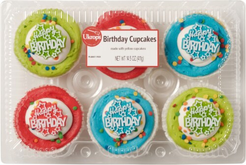 Ukrop's™ Birthday Cupcakes Perspective: front