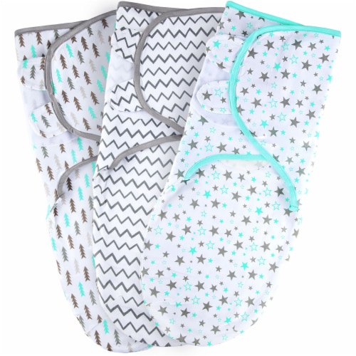 Bublo Baby Swaddle Blanket Boy Girl, 3 Pack Small Size Newborn