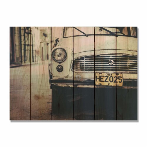 Day Dream CUC3324 33 x 24 in. Cuba Cruzin Inside & Outside wood Wall Art Perspective: front