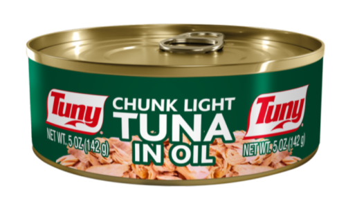 Tuny Chunk Light Tuna in Oil Perspective: front