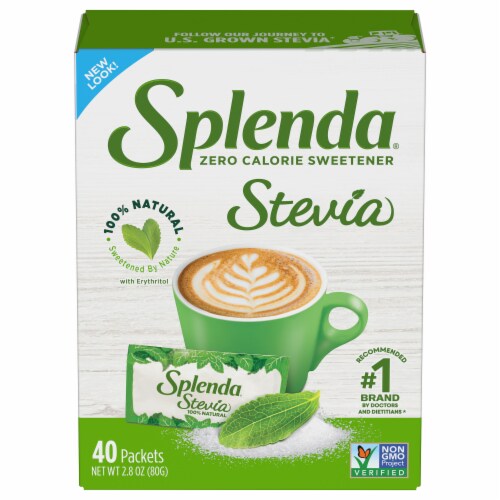Splenda Stevia Zero Calorie Sweetener Packets Perspective: front