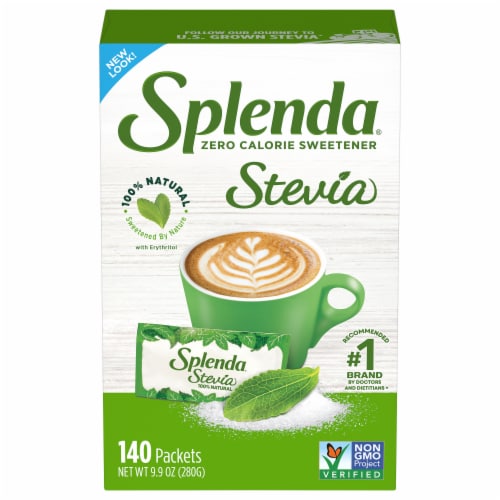 Splenda Stevia Zero Calorie Sweetener Packets Perspective: front