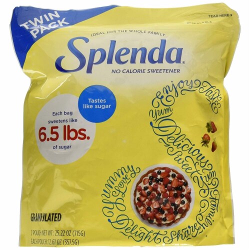 Splenda Granulated Zero Calorie Sweetener Twin Pack Perspective: front