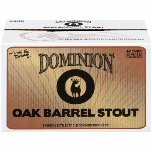 Old Dominion Brewing Company Oak Barrel Stout Beer Perspective: front