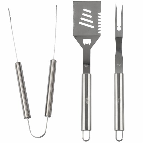 14PCS Heavy Duty BBQ Grill Tools Set with Stainless Steel Spatula, Fork,  Complete Barbecue Accessories Kit Perfect for Grill 