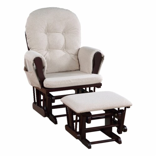 Espresso glider and clearance ottoman