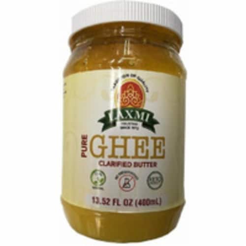 Laxmi Butter Ghee - 400 Ml (13.56 Fl Oz) Perspective: front