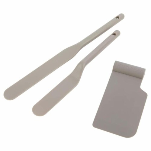 3 Piece Nylon Spatulas & Bowl Scraper Set, Burgundy, 3 PC - Kroger