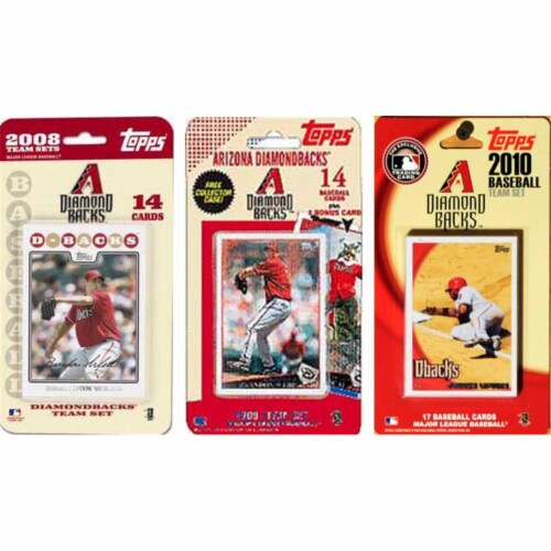 C & I Collectables DBACKS3TS MLB Arizona Diamondbacks 3 Different