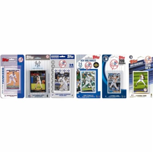 C & I Collectables YANKEES611TS MLB  New York Yankees 6 Different Licensed Trading Card Team Perspective: front