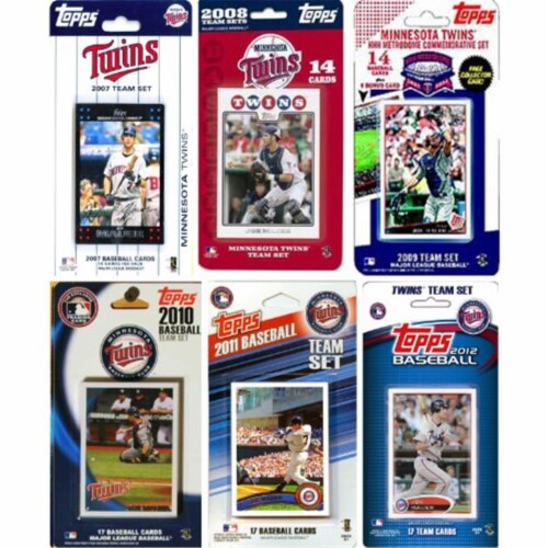 C & I Collectables TWINS612TS MLB Minnesota Twins 6 Different Licensed