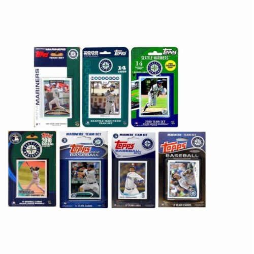 CandICollectables MARINERS714TS MLB Seattle Mariners 7 Different Licensed Trading Card Team S Perspective: front