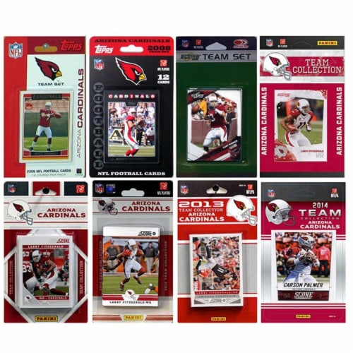 CandICollectables ARIZCARD814TS NFL Arizona Cardinals 8 Different Licensed Trading Card Team Perspective: front