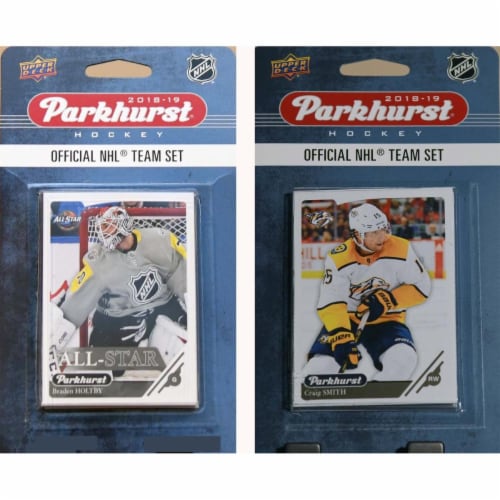 C&I Collectables 18PREDATORSTS NHL Nashville Predators 2018-19 Parkhurst Team Set & an All-st Perspective: front
