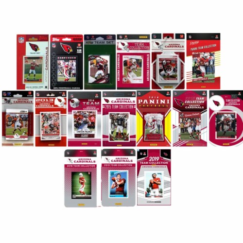 C&I Collectables ARIZCARD1619TS NFL Arizona Cardinals 16 Different Licensed Trading Card Team Perspective: front